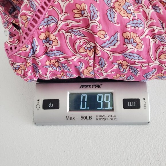 J Crew Womens Pink Floral Embroidered Tassel Romper Size 4 Long Sleeve Pockets - Picture 10 of 11